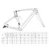 HIMALO 700c Road Bike Frameset Disc Brake Carbon Racing Frame 45/48/51/54CM 100/142mm Thru Axle with Fork Handlebar Seat Tube(Dark Gray,54CM) view 2