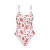 Yruonazao Cute Strawberry Swimsuit for Girls One Piece Swimsuit Girls 9-10 Teens Bathing Suit Straps Kids Cute Swimwear Breathable Conservative Triangle One-Piece Swimsuit Gifts for Girls view 1
