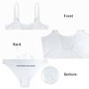 Yruonazao Cute Strawberry Swimsuit for Girls One Piece Swimsuit Girls 9-10 Teens Bathing Suit Straps Kids Cute Swimwear Breathable Conservative Triangle One-Piece Swimsuit Gifts for Girls view 3