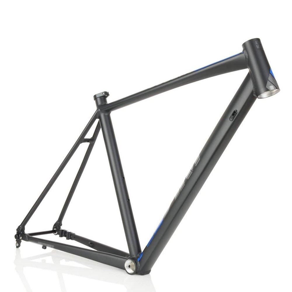 HIMALO Disc Brake Road Bike Frameset 700C*48/50/52/54/56CM Aluminum Alloy Off-Road Frame Thru Axle 12 * 142mm(Blue,48cm)