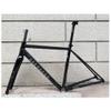 HIMALO Aluminum Alloy Road Bike Frameset 700C Disc Brake Frame + Carbon Fork 12X100mm/12X142mm Thru Axle Frame Set 44/47/50/53/56CM BSA68(Black,53cm) view 1