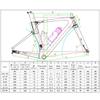 HIMALO Carbon Road Bike Frameset 700c Disc Brake Racing Frame 43.5/46/48/50/52/54/56cm Lightweight Frame Thru Axle 100mm/142mm Internal Routing(43.5CM) view 2