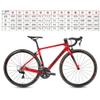 HIMALO 700c Carbon Road Bike Frameset 45/48/51/54CM C Brake Racing Frame QR 100/142mm Internal Routing Frame with Fork and Handlebar(Black,54CM) view 2
