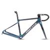 HIMALO 700C Road Bike Frameset Carbon C Brake Frame 45/48/51/54CM BB86 100/130mm QR Frame Set Full Internal Routing(48CM Silver) view 1