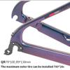 HIMALO 700C Road Bike Frameset Carbon C Brake Frame 45/48/51/54CM BB86 100/130mm QR Frame Set Full Internal Routing(48CM Silver) view 4