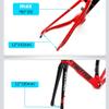 HIMALO Road Bike Frameset Disc Brake Thru Axle Carbon Racing Frame 46/48/50/52/54cm Wind Breaking Frame Internal Routing(Yellow,46CM) view 3
