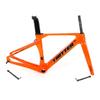 HIMALO Carbon Road Bike Frameset 46/48/50/52/54/56cm 700c Wind Breaking Racing Frame Internal Routing Disc Brake Frame Set Thru Axle 100mm/142mm(Orange,56CM) view 1