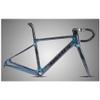 HIMALO Disc Brake Road Bike Frameset 700c Carbon Racing Frame with Fork Handlebar Seat Tube,100/142mm Thru Axle Frame 45/48/51/54CM Full Internal Routing(Black,48CM) view 1