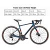 HIMALO Disc Brake Road Bike Frameset 700c Carbon Racing Frame with Fork Handlebar Seat Tube,100/142mm Thru Axle Frame 45/48/51/54CM Full Internal Routing(Black,48CM) view 2