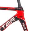 HIMALO Carbon Road Bike Frameset 46/48/50/52/54cm Breaking Wind Racing Frame EPS Internal Routing C Brake QR 100/130mmwith Fork Seat Tube(Red,48CM) view 2