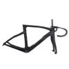 HIMALO Full Carbon Road Bike Frameset Disc Brake Bike Frame Thru Axle 100/142mm Internal Routing Frame 43/46.5/50/51.5/53/54/55/56/cm Black(50cm) view 1