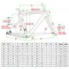 HIMALO Full Carbon Road Bike Frameset Disc Brake Bike Frame Thru Axle 100/142mm Internal Routing Frame 43/46.5/50/51.5/53/54/55/56/cm Black(50cm) view 2