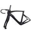 HIMALO Full Carbon Road Bike Frameset Disc Brake Bike Frame Thru Axle 100/142mm Internal Routing Frame 43/46.5/50/51.5/53/54/55/56/cm Black(50cm) view 3