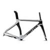 HIMALO Carbon Road Bike Frameset Disc Brake 46/48/50/52/54cm Wind Breaking Racing Frame Thru Axle 100/142mm Internal Routing(Silver,50CM) view 1