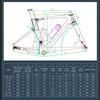 HIMALO Carbon Fiber Road Bike Frameset EPS Wind Breaking Racing Frame 46/48/50/52/54cm Internal Routing 100/142mm Thru Axle Disc Brake Frame(Orange,48cmc) view 2