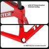 HIMALO Carbon Fiber Road Bike Frameset EPS Wind Breaking Racing Frame 46/48/50/52/54cm Internal Routing 100/142mm Thru Axle Disc Brake Frame(Orange,48cmc) view 3
