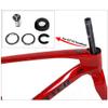 HIMALO Carbon Fiber Road Bike Frameset Disc Brake Racing Frame 45/48/51/54CM 12x100/12x142mm Thru Axle Bicycle Frame for 700c Wheels(Blue,51cm) view 3