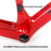 HIMALO Carbon Fiber Road Bike Frameset Disc Brake Racing Frame 45/48/51/54CM 12x100/12x142mm Thru Axle Bicycle Frame for 700c Wheels(Blue,51cm) view 4