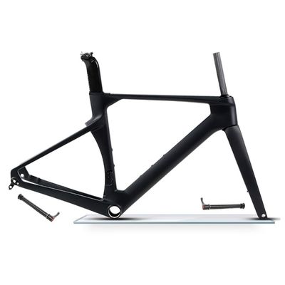 HIMALO Carbon Road Bike Frameset 700c Disc Brake Racing Frame 43.5/46/48/50/52/54/56cm Lightweight Frame Thru Axle 100mm/142mm Internal Routing(50CM)