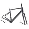 HIMALO 700C Carbon Road Bike Frameset 45/48/51/54CM Disc Brake Gravel Bike Frame Thru Axle F12x100mm R12x142mm Internal Routing Frame Lightweight(45CM) view 1
