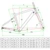 HIMALO 700C Carbon Road Bike Frameset 45/48/51/54CM Disc Brake Gravel Bike Frame Thru Axle F12x100mm R12x142mm Internal Routing Frame Lightweight(45CM) view 3