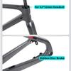 HIMALO 700C Carbon Road Bike Frameset 45/48/51/54CM Disc Brake Gravel Bike Frame Thru Axle F12x100mm R12x142mm Internal Routing Frame Lightweight(45CM) view 4