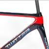HIMALO 700C Carbon Road Bike Frameset C Brake Wind Breaking Racing Frame 46/48/50/52/54cm 100/130mm QR Frame Internal Routing(Black,46CM) view 3