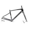 HIMALO Carbon Road Bike Frameset Disc Brake 700C Off-Road Racing Frame 45/48/51/54cm Front 100mm Rear 142mm Thru Axle Frame Set(Dark Gray,45CM) view 1
