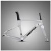 HIMALO Carbon Fiber Road Bike Frameset Disc Brake Racing Frame 45/48/51/54CM 12x100/12x142mm Thru Axle Bicycle Frame for 700c Wheels(Silver,45cm) view 1