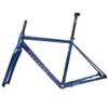 HIMALO 700C Road Bike Frameset Aluminum Alloy Disc Brake Frame BSA68 44/47/50/53/56CM Thru Axle 12X100mm/12X142mm, with Carbon Fork(Purple,50cm) view 1
