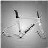 HIMALO Carbon Gravel Bike Frameset 700c Road Bike Frame 45/48/51/54cm Lightweight Disc Brake Frame Set Thru Axle F12x100mm/R12x142mm Internal Routing(Silver,54CM) view 1