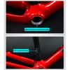 HIMALO Road Bike Frameset Carbon Fiber Disc Brake Frame 46/49/52/55cm Off-Road Racing Frame with Fork Internal Routing Thru Axle 100/142mm(52cm Red) view 3