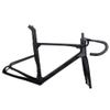 HIMALO Disc Brake Road Bike Frameset 48/50/52/54CM Carbon Racing Frame Set Thru Axle 100/142mm Internal Routing Frame,with Fork Handlebar Headset(54cm) view 1