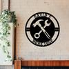 Personalized Workshop Name Metal Sign, Custom Tools Centerpiece, Tools Wall Decor,Repair Tools Decoration, Custom Workshop Name Sign,Custom Garage Sign Name,Tool Sign,Mechanic Sign Dad Gift (Style-4) view 2