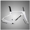 HIMALO Carbon Gravel Bike Frameset 700c Road Bike Frame 45/48/51/54cm Lightweight Disc Brake Frame Set Thru Axle F12x100mm/R12x142mm Internal Routing(White,48CM) view 1