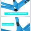 HIMALO Carbon Fiber Road Bike Frameset 46/48/50/52/54cm Disc Brake Racing Frame Thru Axle Internal Routing Breaking Wind Frame with Fork Blue(52CM) view 3