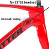 HIMALO Carbon Breaking Wind Road Bike Frameset 46/48/50/52/54cm Disc Brake Racing Frame Thru Axle 100/142mm Internal Wiring Bicycle Frame(Silver,54CM) view 2