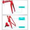 HIMALO Carbon Breaking Wind Road Bike Frameset 46/48/50/52/54cm Disc Brake Racing Frame Thru Axle 100/142mm Internal Wiring Bicycle Frame(Silver,54CM) view 3