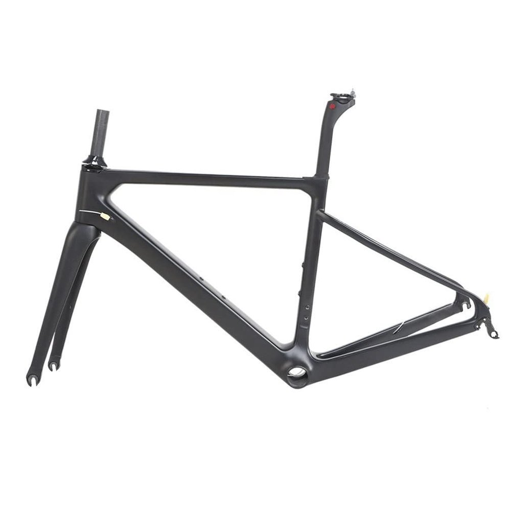 HIMALO Carbon Fiber Road Bike Frameset 700C C Brake Racing Frame with Fork 45/48/51/54cm 100/130mm Quick Release Frame Set Internal Routing(48cmc)