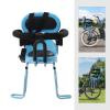 Emmliy Rear Kids Bike Seat, Child Bike Seat Attachment for Adult Bike Mountain Bike and City Bicycles with Seat Cushion, U-Shaped Removable Guardrail and Wide Footrest, 6 Months -6 Years Old (Blue) view 4