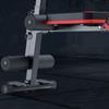 DJXIK Folding Thickened Pipe Weightlifting Bench Fitness Bench with Resistance Band Multifunctional Stool Home Fitness Equipment Suitable for Full Body Exercise Bearing 300KG view 2