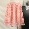 LIXINGHEITANG Flower A-line Skirt for Women Elastic Waist Color Stitching Party Clothing Autumn s9 M view 3