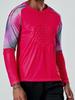 Jugaoge Kids Boys Padded Soccer Goalie T-Shirt Goalkeeper Jersey Football Training Sweatshirts Activewear Hot Pink 11-12 Years view 2