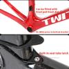 HIMALO Carbon Road Bike Frameset 46/48/50/52/54cm Wind-Breaking Disc Brake Frame Lightweight 100/142mm Thru Axle Frame Internal Routing  for 700c Wheels(Titanium,48CM) view 4