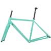 HIMALO 700C Road Bike Frameset Aluminum Alloy Disc Brake Frame BSA68 44/47/50/53/56CM Thru Axle 12X100mm/12X142mm, with Carbon Fork(Blue,44cm) view 1