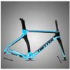 HIMALO Wind Breaking Racing Frameset Disc Brake Carbon Road Bike Frame 46/48/50/52/54cm 100/142mm Thru Axle Frame Internal Routing Blue(54CM) view 1