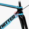 HIMALO Wind Breaking Racing Frameset Disc Brake Carbon Road Bike Frame 46/48/50/52/54cm 100/142mm Thru Axle Frame Internal Routing Blue(54CM) view 2