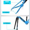 HIMALO Wind Breaking Racing Frameset Disc Brake Carbon Road Bike Frame 46/48/50/52/54cm 100/142mm Thru Axle Frame Internal Routing Blue(54CM) view 3