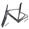 HIMALO 700c Carbon Road Bike Frameset Disc Brake Gravel Bike Frame 45/48/51/54cm Lightweight Internal Routing Frame Thru Axle F12x100mm/R12x142mm(45CM) view 1