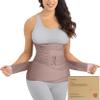 3 in 1 Postpartum Belly Support Recovery Wrap  Postpartum Belly Band, After Birth Brace, Slimming Girdles, Body Shaper Waist Shapewear, Post Surgery Pregnancy Belly Support Band (Dusty Plum, 2XL) view 1